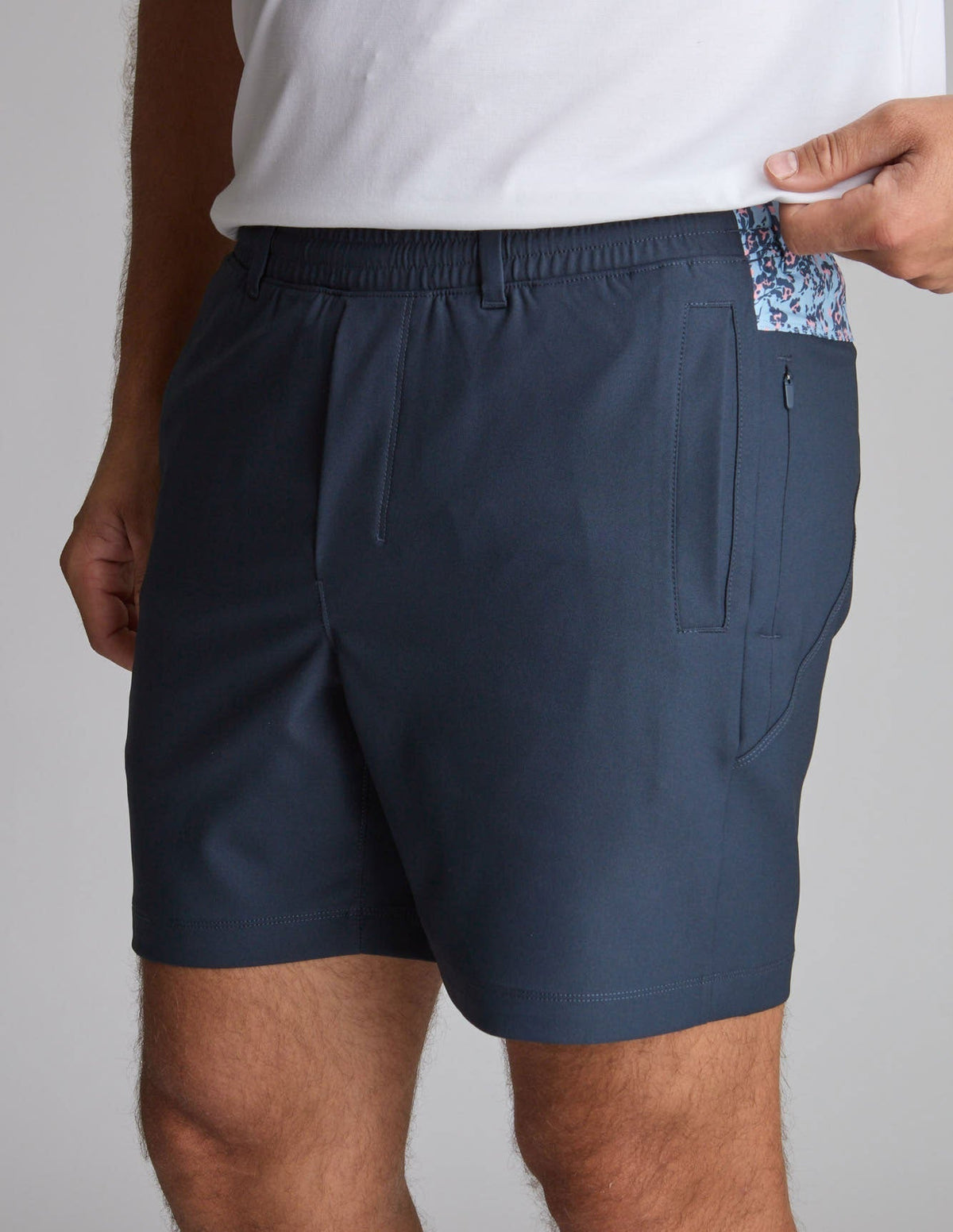 3 in 1 Khaki Shorts - Navy &amp; Hanami Heat (The Roppongi Rockstars)